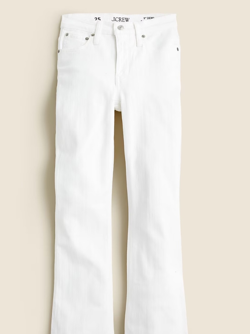 J. Crew White Billie Demi Boot Crop size 28